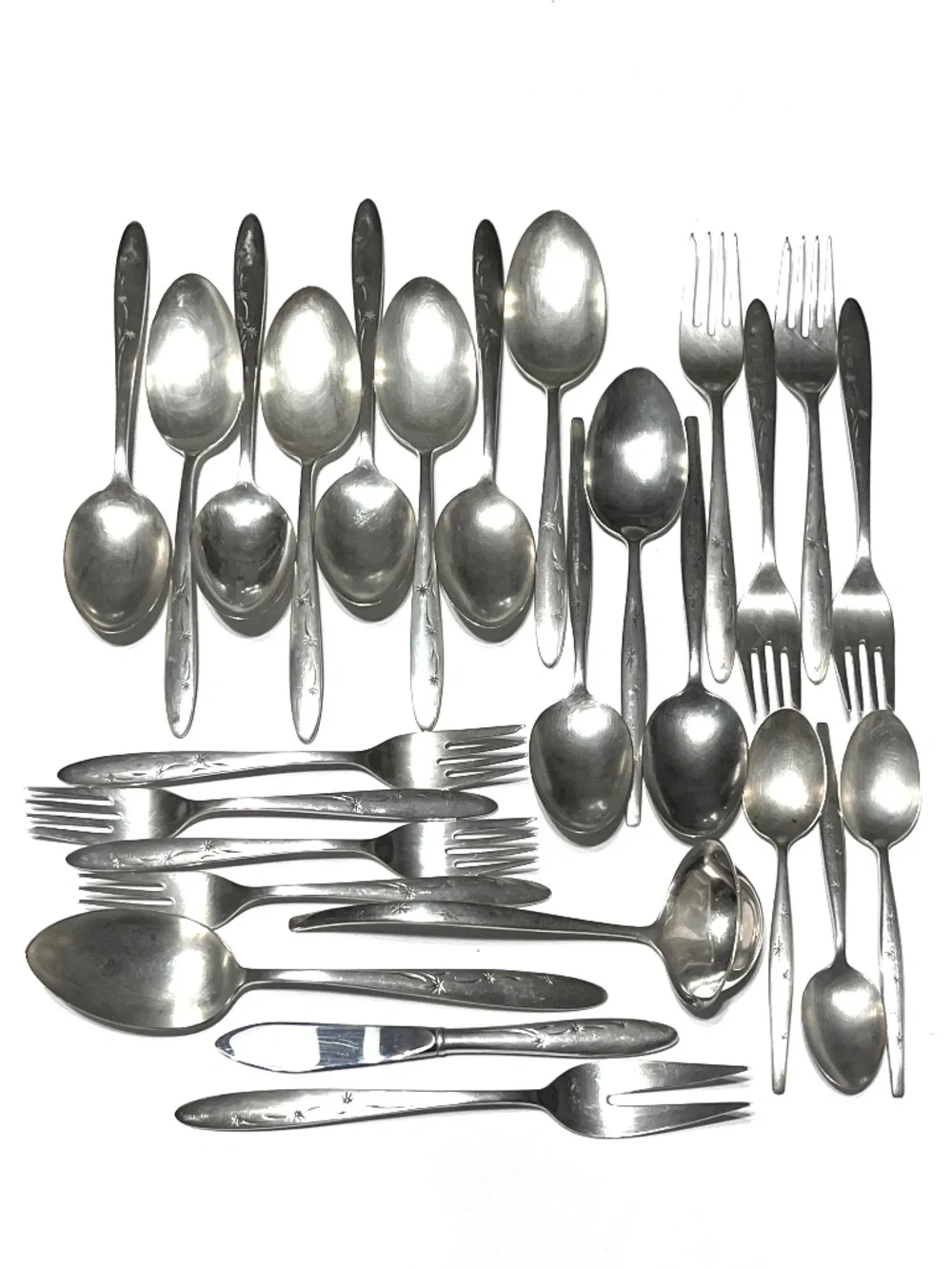 Sterling Silver Lot Good or Scrap 1014g Gorham Celeste & Stardust Flatware